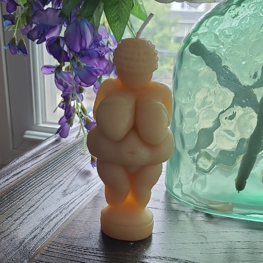Venus of Willendorf Beeswax Sculptural Candle
